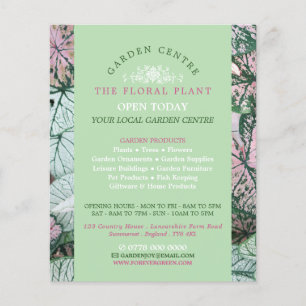 Prospectus 11,4 Cm X 14,2 Cm Elégante feuille, Centre de jardin, Horticulteur