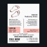Prospectus 11,4 Cm X 14,2 Cm Empreintes Élégantes, Clinique Podiatriaire, Podia<br><div class="desc">Stylish Footprints,  Podiatry Clinic,  Podiatrist Advertising Flyer by The Carte de visite Store.</div>