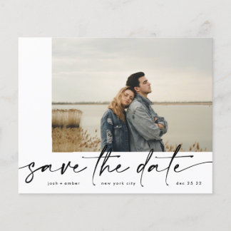Prospectus 11,4 Cm X 14,2 Cm Encadré | Faire-part de save the date à petit prix