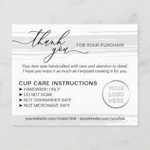 Prospectus 11,4 Cm X 14,2 Cm Encart de magasin pour l'entretien de Tumbler