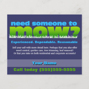 Prospectus 11,4 Cm X 14,2 Cm Entrepôt de gazon de mow Landscaping PETIT DK