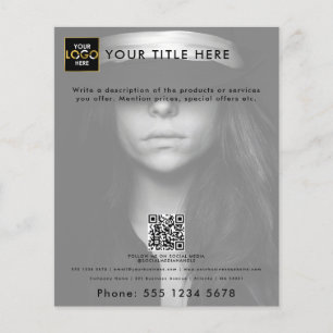 Prospectus 11,4 Cm X 14,2 Cm Entreprise Entreprise Votre Logo Ici Marketing Pho