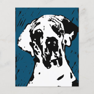 Prospectus 11,4 Cm X 14,2 Cm Esra Harlekin Dogue Allemand Flyer