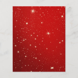 Prospectus 11,4 Cm X 14,2 Cm étoile-474864 étoiles rouge blanc neige ARRIÈRE -