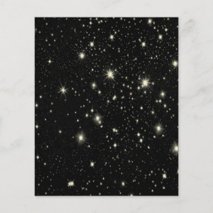 PROSPECTUS 11,4 CM X 14,2 CM ÉTOILES D'ESPACE NOIR ARRIÈRE - PLANS WALLPAPERS C