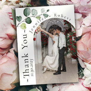 Prospectus 11,4 Cm X 14,2 Cm Eucalyptus Mariage Budget Cartes de remerciements