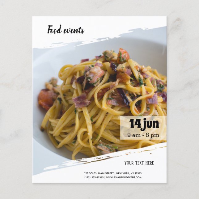 Prospectus 11,4 Cm X 14,2 Cm Événement gastronomique (Devant)