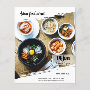 Prospectus 11,4 Cm X 14,2 Cm Événement gastronomique asiatique