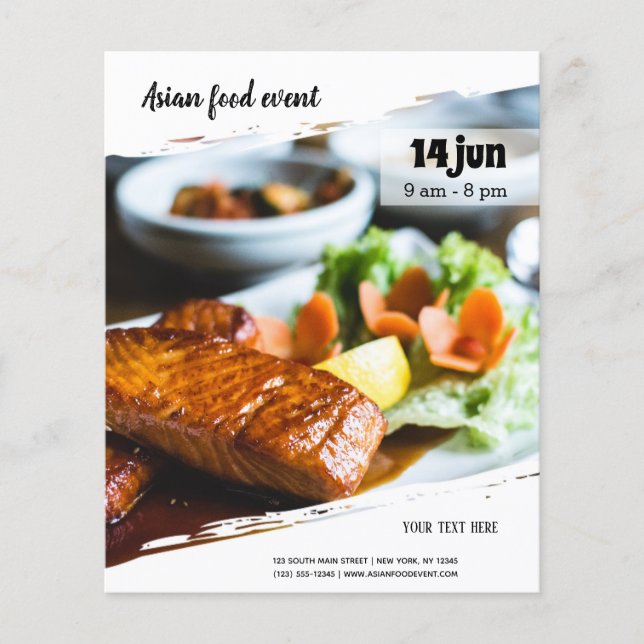 Prospectus 11,4 Cm X 14,2 Cm Événement gastronomique asiatique (Devant)