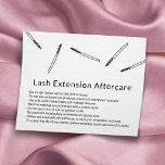 Prospectus 11,4 Cm X 14,2 Cm Extension Eyelash Minimaliste à la main<br><div class="desc">Cartes de postsoins minimalistes Eyelash Prolongation à la main.</div>