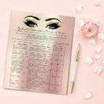 Prospectus 11,4 Cm X 14,2 Cm Eyelash Extension Liability Waiver Rose Gold<br><div class="desc">florenceK design</div>