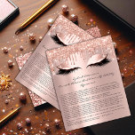 Prospectus 11,4 Cm X 14,2 Cm Eyelash Extension Responsabilité Renonciation Spar<br><div class="desc">Présentant le "Eyelash Extension Liability Waiver Sparkly Pink Flyer" de Zazzle, un mélange parfait de fonction essentielle et de design captivant. Ce dépliant est un outil indispensable pour les professionnels de la beauté spécialisés dans les extensions de cils, fournissant une solution élégante mais pratique pour gérer le consentement du client...</div>