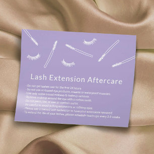 Prospectus 11,4 Cm X 14,2 Cm Eyelash Extensions Lavender Mignonne Salon Afterca
