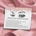 Prospectus 11,4 Cm X 14,2 Cm Eyelash Makeup Artist Rose Gold Drips Aftercare<br><div class="desc">Lashes Eyelash Makeup Artist Rose Gold Dripping Aftercare Instructions.</div>