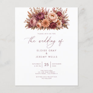 Prospectus 11,4 Cm X 14,2 Cm Faire-part de mariage à petit budget Archer Flye