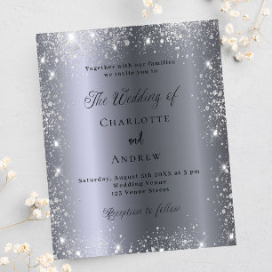 Prospectus 11,4 Cm X 14,2 Cm Faire-part de mariage budgétaire officiel de la pa