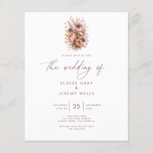 Prospectus 11,4 Cm X 14,2 Cm Faire-part de mariage pas cher Archer Flyer