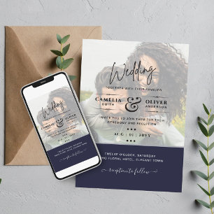 Prospectus 11,4 Cm X 14,2 Cm Faire-part de mariage photo pas cher Toutes les co