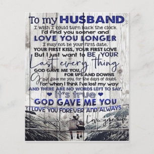 Prospectus 11,4 Cm X 14,2 Cm Family Decoration To My Husband