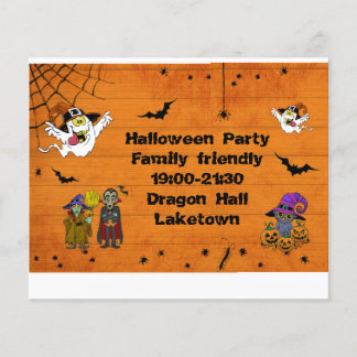 Prospectus 11,4 Cm X 14,2 Cm Fantastic Halloween invitations fête enfants sur m