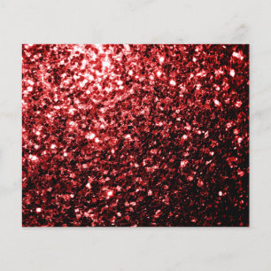 Prospectus 11,4 Cm X 14,2 Cm Faux paillettes rouge foncé scintillent de glamour