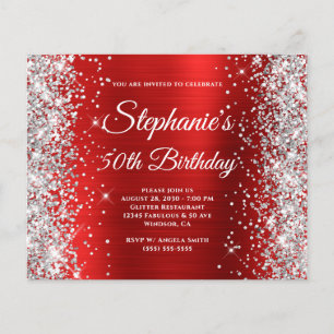 Prospectus 11,4 Cm X 14,2 Cm Fête d'anniversaire de 50 ans avec monogramme en p