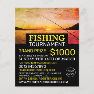 Prospectus 11,4 Cm X 14,2 Cm Fishing at Sunrise, Fishing Tournament Event