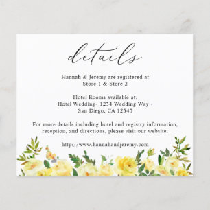 Prospectus 11,4 Cm X 14,2 Cm Flore jaune Budget Détails Circulaire