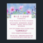 Prospectus 11,4 Cm X 14,2 Cm Flore rose sauvage, publicité fleuriste<br><div class="desc">Flore rose sauvage,  prospectus publicitaire de Floristes par The Carte de visite Store.</div>