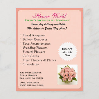 Prospectus 11,4 Cm X 14,2 Cm Florist_Promotion(Circulaire)