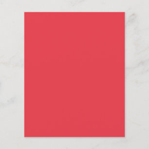 Prospectus 11,4 Cm X 14,2 Cm Flyer Carré rouge tomate personnalisé