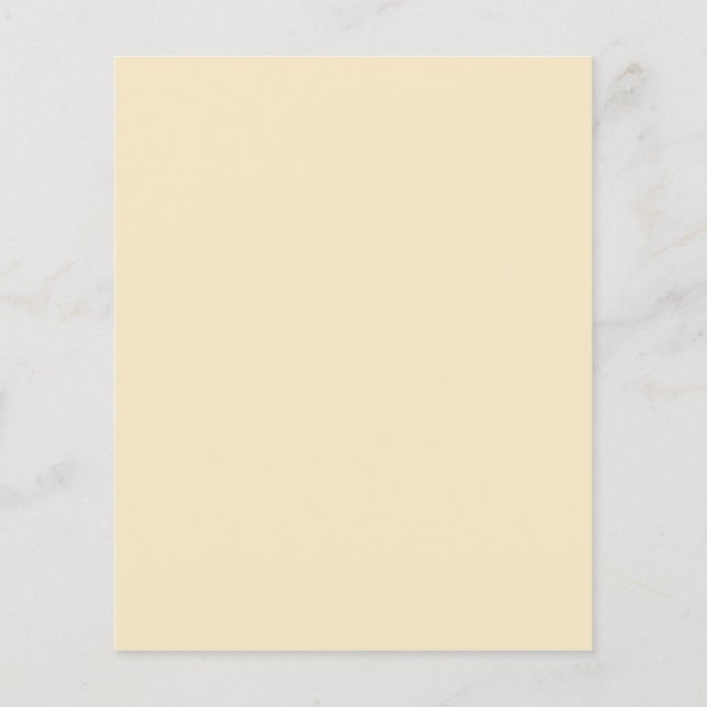 Prospectus 11,4 Cm X 14,2 Cm Flyer Cream Ecru (Dos)