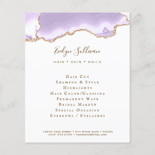 Prospectus 11,4 Cm X 14,2 Cm flyer d'agneau violet lavande