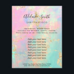 Prospectus 11,4 Cm X 14,2 Cm flyer de conception photo opal<br><div class="desc">salon de beauté professionnel maquillage artiste flyer</div>