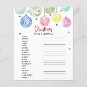 Prospectus 11,4 Cm X 14,2 Cm Flyer de la carte de jeu Mot de Noël