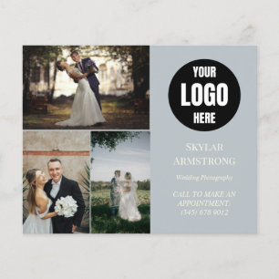 Prospectus 11,4 Cm X 14,2 Cm Flyer de photographe audacieux   Scannez le code Q