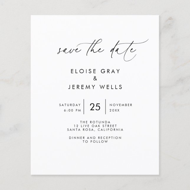 Prospectus 11,4 Cm X 14,2 Cm Flyer de sauvegarde de budget (Devant)