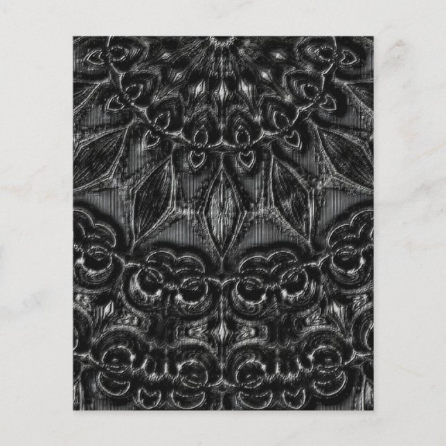 Prospectus 11,4 Cm X 14,2 Cm Flyer Mandala Charcharbon (Devant)