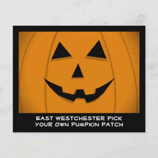 Prospectus 11,4 Cm X 14,2 Cm Flyer personnalisable Jack-O-Lantern Citrouille