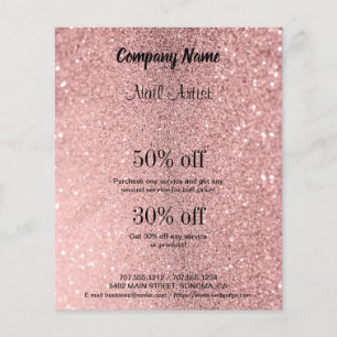 Prospectus 11,4 Cm X 14,2 Cm flyer personnalisé pour entreprise d'artiste en on