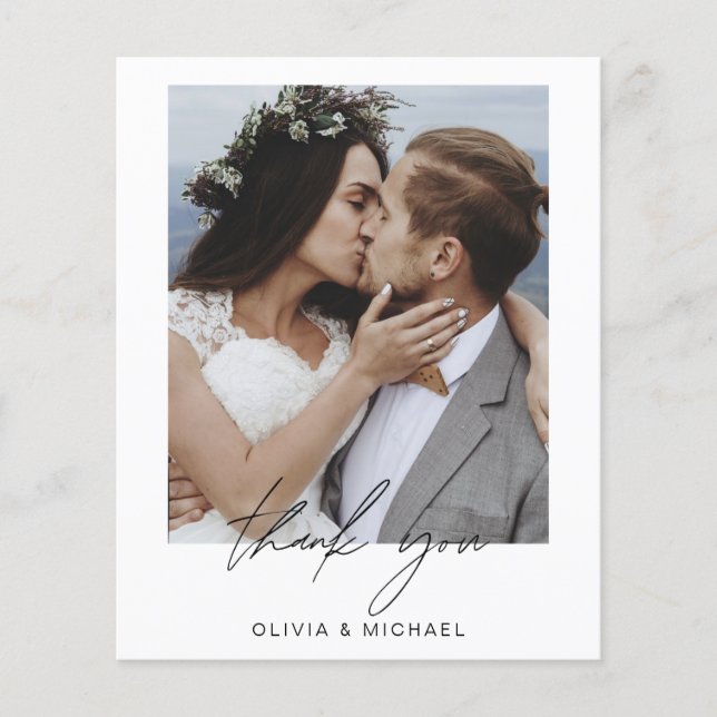 Prospectus 11,4 Cm X 14,2 Cm Flyer photo Mariage budget (Devant)