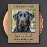 Prospectus 11,4 Cm X 14,2 Cm Flyer photo personnalisé pour animal de compagnie<br><div class="desc">Un prospectus pour un animal disparu (chien, chat, lapin et tout animal) avec un arrière - plan kraft brun, des textes personnalisables et un texte de récompense en rouge que vous pouvez supprimer, si vous n'avez pas besoin. N'oubliez pas de télécharger une photo claire et récente de votre animal de...</div>