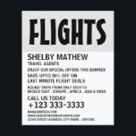 Prospectus 11,4 Cm X 14,2 Cm Flyer publicitaire moderne Bold, Airline<br><div class="desc">Flyers De Publicité De Compagnie Aérienne Moderne Gras Par Le Magasin Carte de visite.</div>