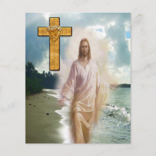 Prospectus 11,4 Cm X 14,2 Cm Flyers Jésus