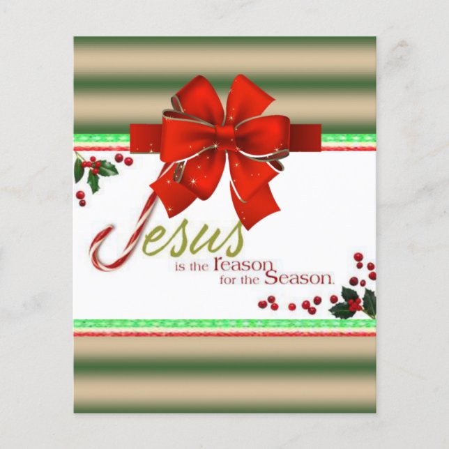 Prospectus 11,4 Cm X 14,2 Cm Flyers Jésus (Devant)