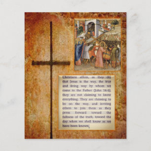 Prospectus 11,4 Cm X 14,2 Cm Flyers Jésus Christ