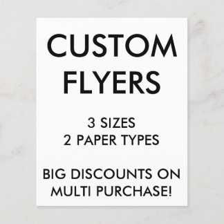 Prospectus 11,4 Cm X 14,2 Cm Flyers personnalisés 4,5 x 5,6 pouces Modèle blanc