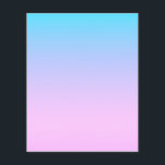 Prospectus 11,4 Cm X 14,2 Cm Fond dégradé bleu et rose<br><div class="desc">Couleurs dégradées bleues et roses.</div>