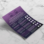 Prospectus 11,4 Cm X 14,2 Cm Forme de renonciation à la responsabilité des exte<br><div class="desc">Prolongation Eyelash Responsabilité Renonciation & Libération Formulaire Flyers Violets.</div>