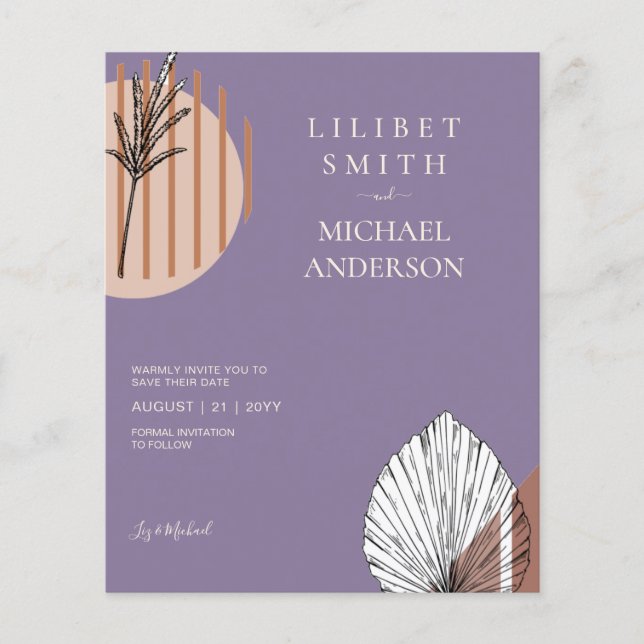 Prospectus 11,4 Cm X 14,2 Cm Formes Abstraites scandinaves japonaises ENREGISTR (Devant)